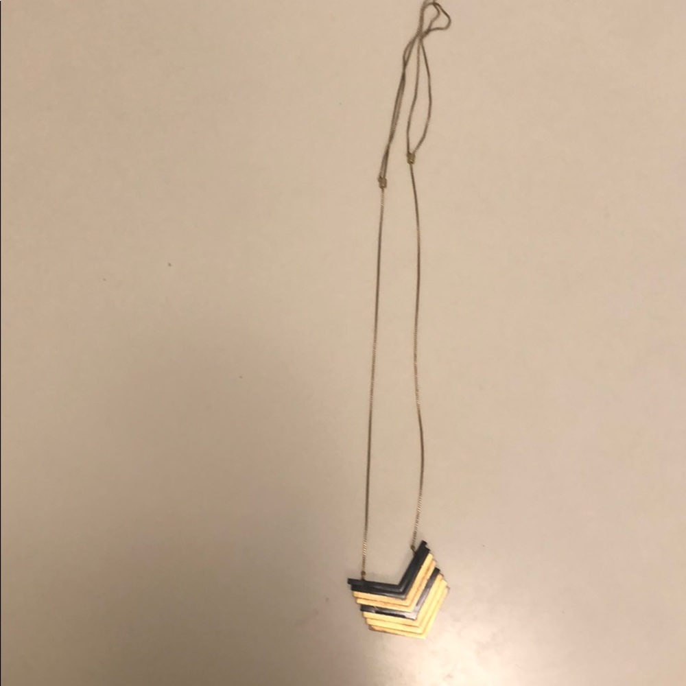 Made well long gold necklace